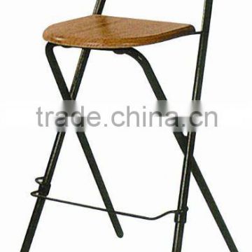 Simple MDF and steel tube bar chair