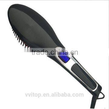 Top Selling Beauty Ionic Ceramic Hair Straightener Comb LCD Hair Comb Brush Irons