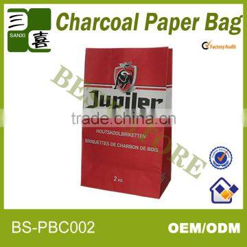 2014 best seller double deck kraft paper bag for charcoal