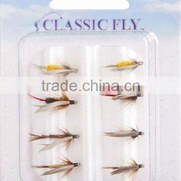 Best price hand tied fishing flies set with plastic bag