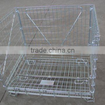 Best-selling Metal Wire Mesh Container With 4 Legs Metal Storage Cage photo-4