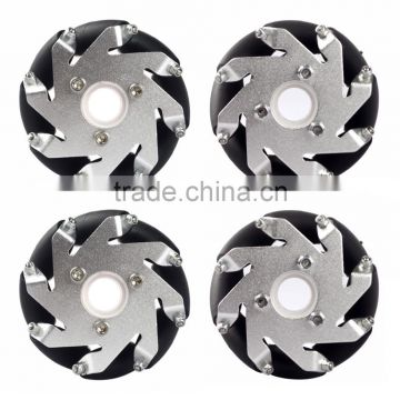 60mm Aluminum LEGO Compatible Mecanum wheels set( 2 Left, 2 Right) Basic 14159