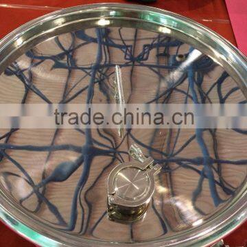 Stainless Steel Drum With Clamp Lid and With Folding Handle on Both Side photo-2