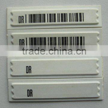 EAS System AM Soft Tag 58Khz Frequency/radio frequency security systems/EAS soft label/