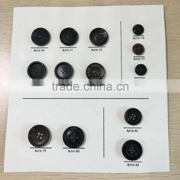 NJ16-78 Real Natural Buffalo Horn Buttons photo-2