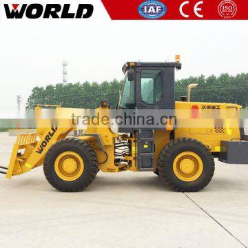 World Brand 3Ton small wheel loader price with 1.8m3 Bucket capacity