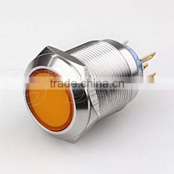 LAS1-22F-11 22mm Flat Shape Plastic Head Stainless Steel Solder Terminal Push Button Switch photo-5
