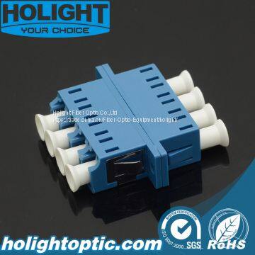 Adaptor LC PC to LC PC Sm Quad Blue with Flange