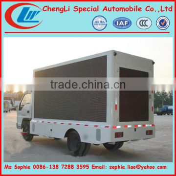 mobile stage truck for roadshow,LED box truck,led spotlights trucks