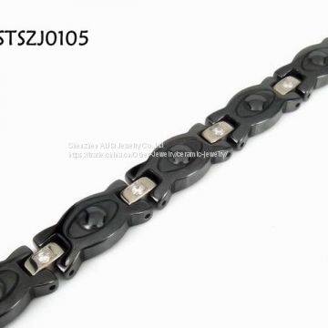 Engraved Logo Titanium Steel Bangles Jewelry Environmental photo-3