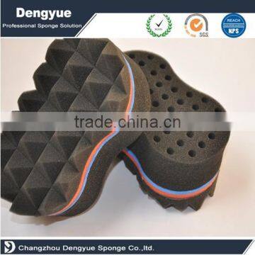 Custom 8 Shape Ellipse Shape Double Sided Hair Twist Sponge for USA Canada Barbershop