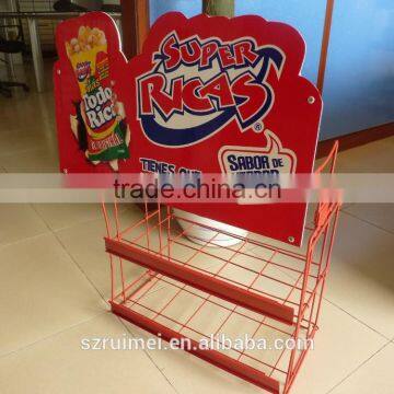 customized multi-layer supermarket snack rack