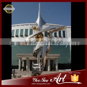 Garden Large Stainless Steel Sculpture For Outdoor Building