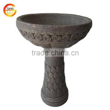 Rusty Red Terracotta Bird Bath for Wholesale photo-6