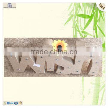 New Year Celebrating Wish Wooden Led Ornament