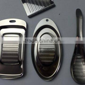 Cy290 Spoon Shape Lime Lemon Zester Cheese Grater Wasabi Ginger Stainless Garlic Press Cozinha Grinding Tools Accessory photo-6