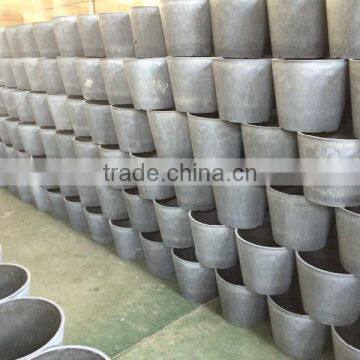 Primary Grey Color Garden Plastic Flower Pot Outdoor Use Plastic Flower Pot