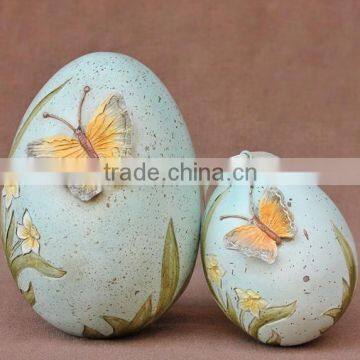 3d handcarved easter egg decoration of house interior