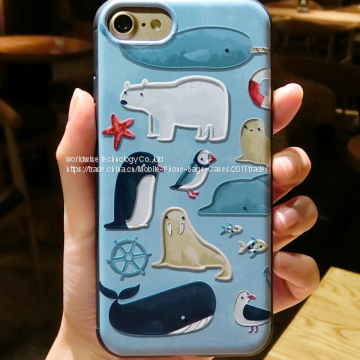 Новые мобильные чехлы для телефонов iPhone 7/7Plus/6/6s/6plus/6splus из TPU и силикона с животными в тематике мультфильмов photo-4