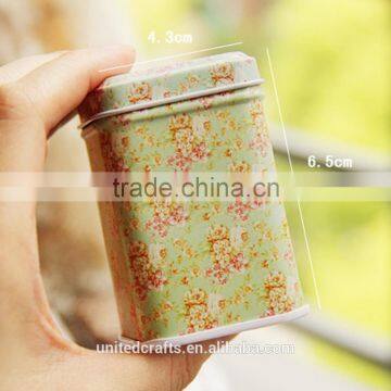 Metal Small Trinket Tin Jewelry Earrings Iron Tea Coin Storage Square Box Cases photo-3