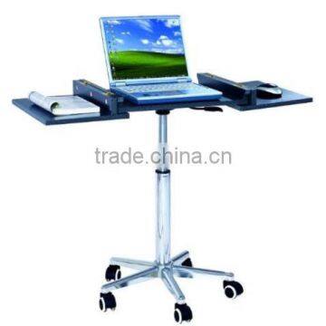 Adjustable Rolling Portable Mobile Computer Notebook Desk Stand Laptop Table