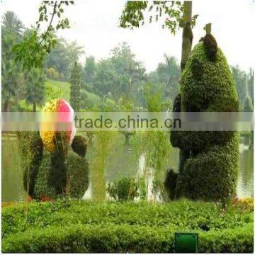 outdoor decorative plastic animal topiary ornamental artificial grass animal