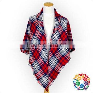 Turkish Pashmina Shawl Red Plaid Winter Shawl Kids Latest Design Shawl photo-2