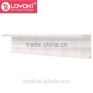 Bathroom Wall Shelf With 5 Pegs Wall Mounted Clothes Towel Hanger Rack Wooden Wall Shelf photo-3