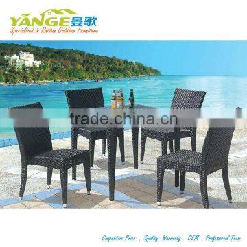 rattan wicker materials outdoor furniture table with chairs bistro set