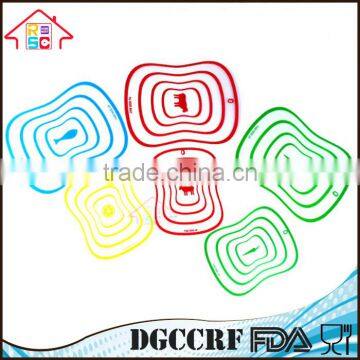 NBRSC 4Pcs Function Plastic Cutting Board Set / Fruit Health Antibacterial Kitchen Tools Thick Chopping Block photo-2
