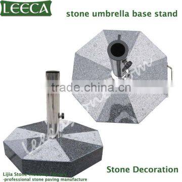 Outdoor stone umbrella base