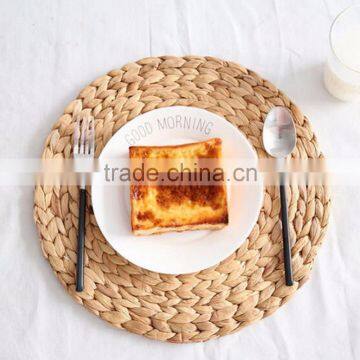 Round Water Hyacinth Dinner Pad Mat Placemat Tablemat for Wedding photo-4
