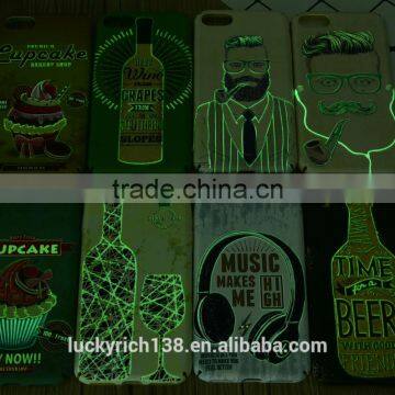 2017 New Customized Cool Boy Brushed Luminous PC Phone Case for IPhone 6G/7G