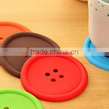 Creative household goods circular silicone insulation pad coaster, custom silicone coasters, silicone rubber coaster