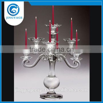 Jingyage beautiful crystal candelabra for wedding centerpiece decoration