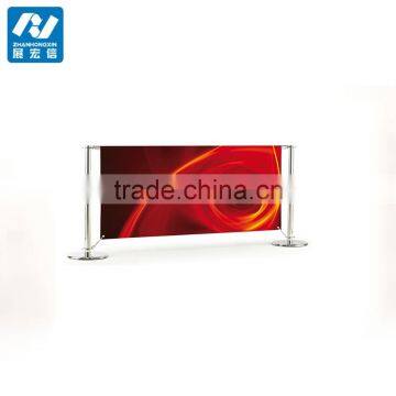 Stainless Steel Cafe Barrier Stand Manufacturer Supply for Sidewalk photo-6