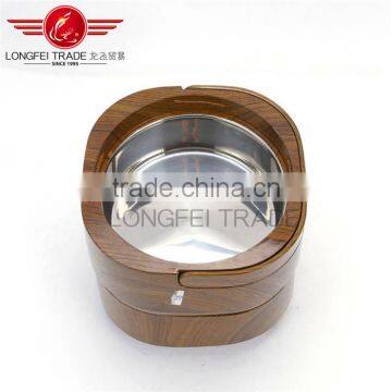 Luxury Marble Grain Wooden Double Plastic Food Containers / Vacuum Food Storage photo-5