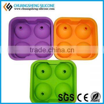 4pcs ball set silicone ice cube maker