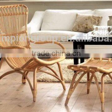 Real rattan sofa with footrest -2015 new design WR-8013