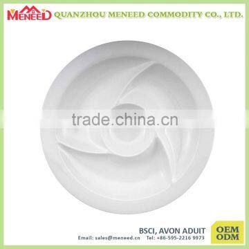 White Color Food Grade Chipping Bowl, Melamine Chip And Dip