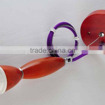 New Arrival! Wooden Base Lamp Holder Ceiling Light Bulb Holder E27 With Rope photo-2