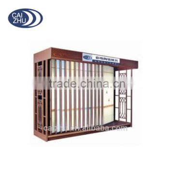 Any color Steel tube painted MDF board ceramic tile display