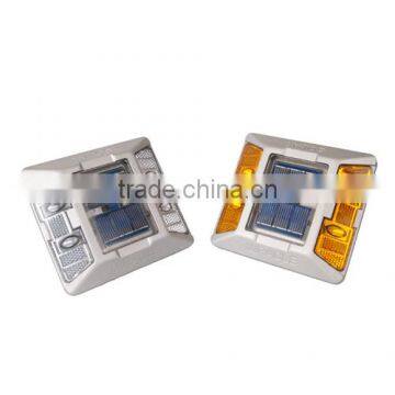 Aluminum Solar Powered (Charging) LED Reflective Road Stud (Cat Eyes / Pavement Marker) MS-200D(Anchor Type / Waterproof IP68) photo-3