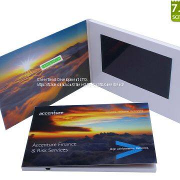 Customized 2.4,2.8, 4.3, 5, 7, 10″ digital LCD video greeting card/advertising video brochure/video card module