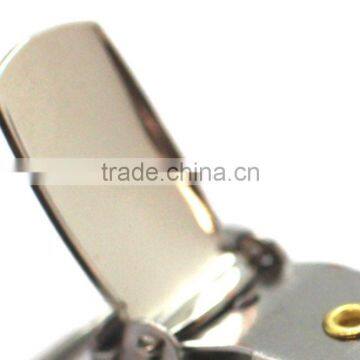 Nickel Plate 1 Inch Fashion High Quality Metal Suspender Clip With Plastic Teeth Inside for Garment photo-2