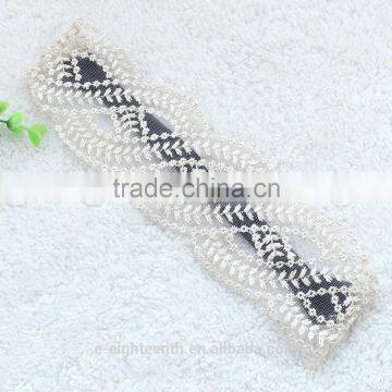 2016 Cheap Girls Hair Accessories Crocheted Lace Elastic Headband Hair Band Wide Headwraps photo-4