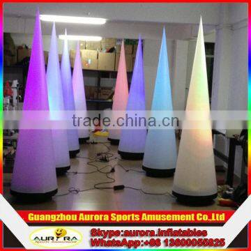 New finished Party Decoration lighting Inflatable Cone cheap on sale