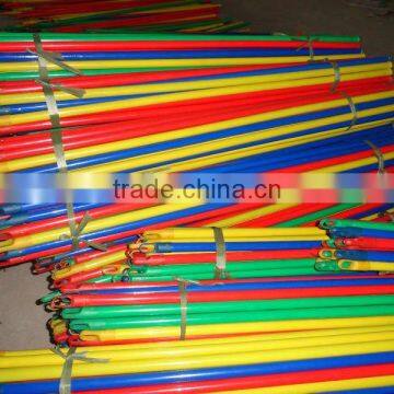 Plastic End Caps PVC Coated Wood Broom Stick /mop Stick photo-3