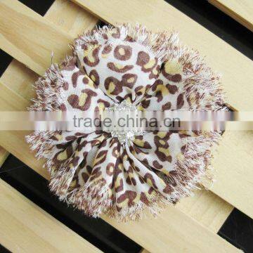 Animal Chifon Flower With Rhinestone in Center for Kids Hair Accessories photo-4