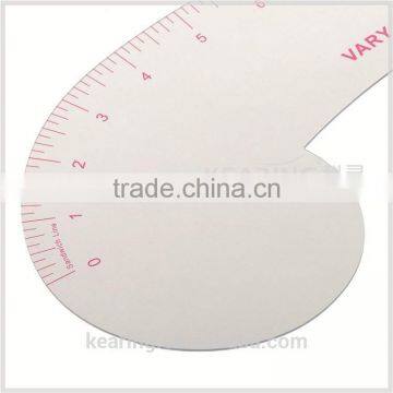 Kearing Flexible Plastic Metric Garment Curve Ruler Vary Form Curves 12cm ( Sandwich Line ) # 6112 photo-5